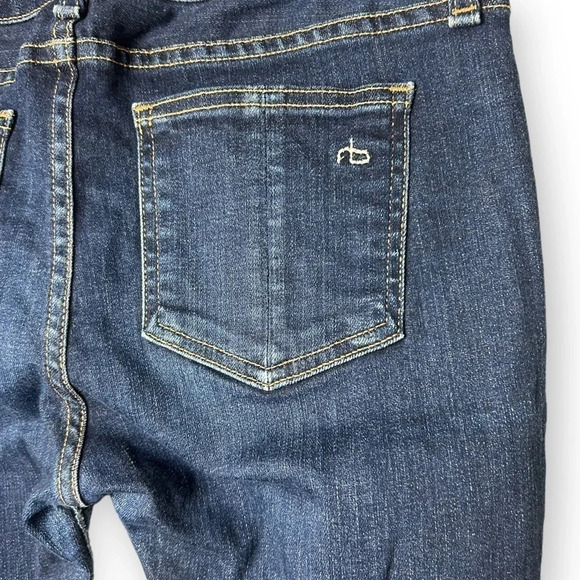 rag & bone Skinny Blue  Jeans in Heritage 27 - Picture 7 of 10